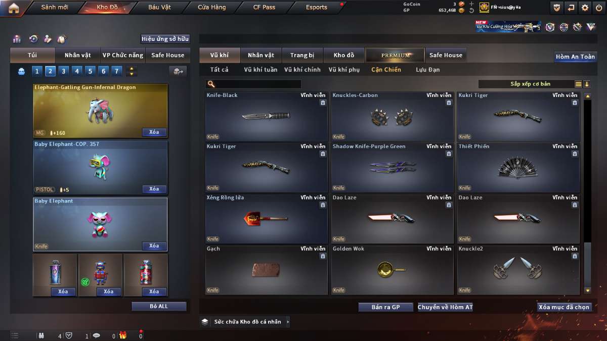 shop acc cf uy tin gia re